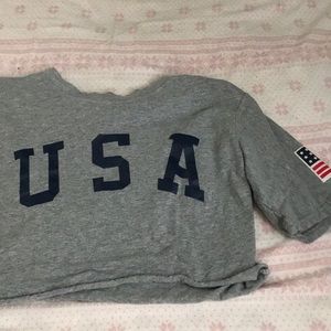 A cute “USA” crop top